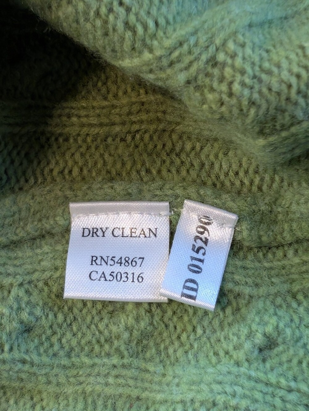 Abercrombie & Fitch Vintage Sweater Y2K Womens Large Green Wool Cashmere Top - Picture 5 of 6
